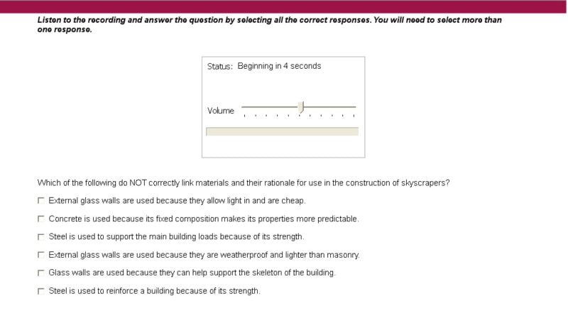 listening, mcq, multiple answers